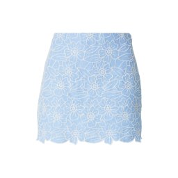 Abercrombie & Fitch Fustă 'Feb4' turcoaz / alb