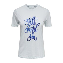 ONLY Tricou 'ONLKITA' albastru închis / alb