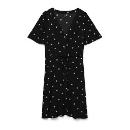 VERO MODA Rochie tip bluză 'VMALBA' negru / alb