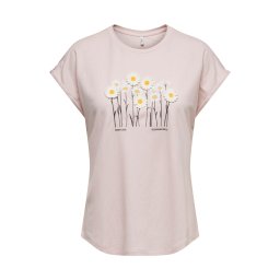 ONLY Tricou 'ONLJANY' galben / mov liliachiu / negru / alb