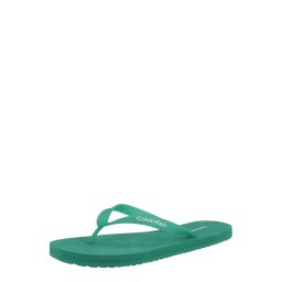 Calvin Klein Flip-flops verde smarald / alb
