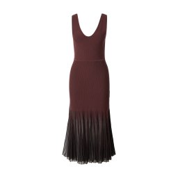 BOSS Rochie tricotat 'Floe' maro închis / negru