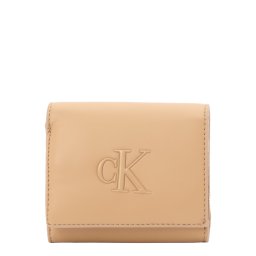 Calvin Klein Portofel 'BOLD' maro cappuccino