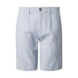 Bruun & Stengade Pantaloni eleganți 'Darion' bleumarin / alb
