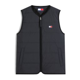 Tommy Jeans Vestă 'HERITAGE' bleumarin / gri grafit / roșu / alb