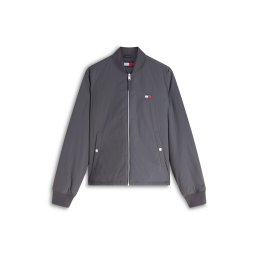 Tommy Jeans Geacă de primăvară-toamnă 'Toggle Hem Zip-thru Bomber' gri
