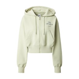 Nike Sportswear Hanorac 'PHNX FLC' gri metalic / verde deschis / alb