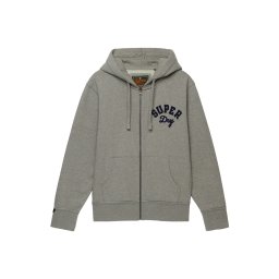 Superdry & Co Hanorac 'VINTAGE ATHLETIC' bleumarin / gri
