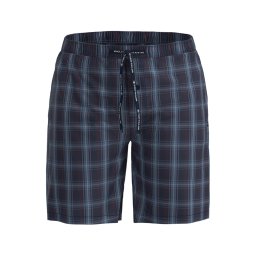 TOM TAILOR Pantaloni de pijama 'Bermuda' albastru / bleumarin / roşu închis