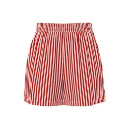 PIECES Pantaloni 'PCJolly' roșu / alb