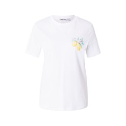 PIECES Tricou 'PCBRIANNA' galben lămâie / verde petrol / portocaliu / alb