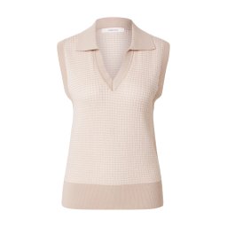 SELECTED Top brodat 'SLFMILAN' bej / crem