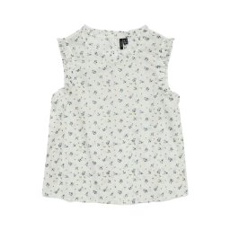 VERO MODA Bluză 'VMTRINE' albastru / albastru deschis / oliv / alb