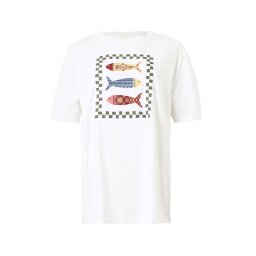 Abercrombie & Fitch Tricou albastru deschis / kaki / roșu / alb