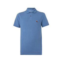 Abercrombie & Fitch Tricou albastru regal / maro / portocaliu