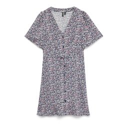 VERO MODA Rochie tip bluză 'VMALBA' bleumarin / verde deschis / roz