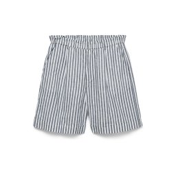 VERO MODA Pantaloni cutați 'VMSELMA' bleumarin / alb