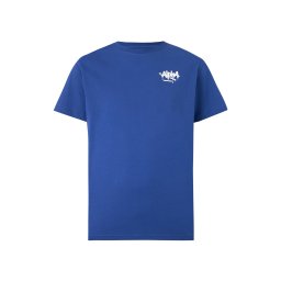 ALPHA INDUSTRIES Tricou albastru închis / alb