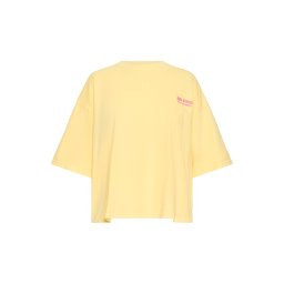 ICHI Tricou 'IHNICA' galben lămâie / roz deschis