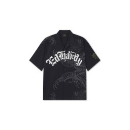 Ed Hardy Cămașă gri metalic / negru / alb