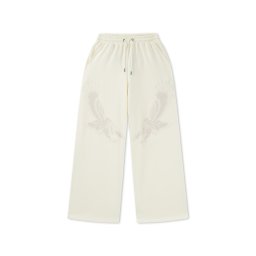 Ed Hardy Pantaloni 'Flying Eagle' crem
