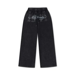 Ed Hardy Pantaloni '1971' gri deschis / negru