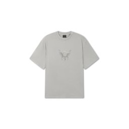 Ed Hardy Tricou 'Skull Rose' galben / gri / verde / roșu