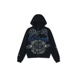 Ed Hardy Hanorac 'Gothic Roses' albastru / negru / alb