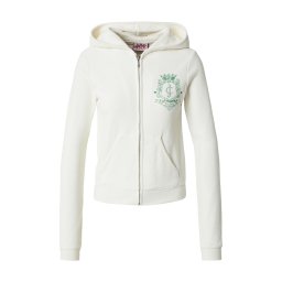Juicy Couture Hanorac 'ROBYN' verde / alb murdar