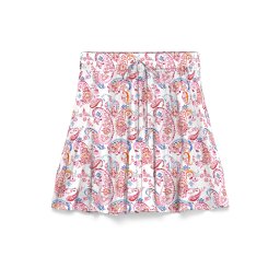 VERO MODA Fustă 'VMMENNY' albastru / portocaliu homar / roz închis / alb