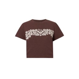 ROXY Tricou 'ENDLESS WEEKEND' maro închis / alb murdar