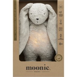 Moonie The Humming Friend 2.0 Organic Grey jucărie de adormit cu melodie 1 buc