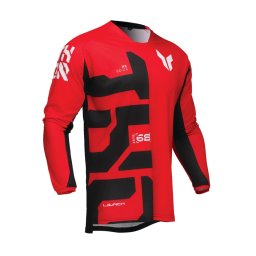 Tricou (bluza) cross-enduro Thor model Launchmode Forge culoare: negru/alb/rosu