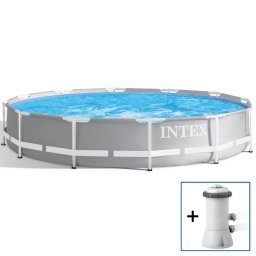 Intex: Prism Frame Set piscină cu cadru metalic - 366 x 76 cm