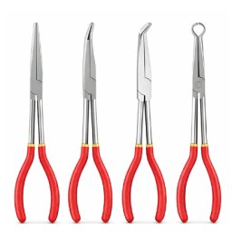 Set 4 clesti lungi pentru sigurante si acces greu drepti si inclinati tip portofel