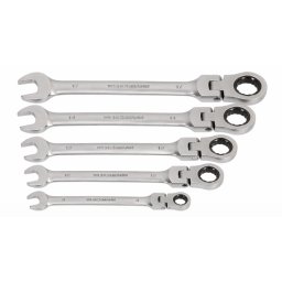 Set 5 chei inelare articulate cu clichet profesionale