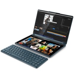 Laptop 2-in-1 Lenovo Yoga Book 9 83KJ0043RM, Intel Core Ultra 7 255H, 2 x 14 inch Touch, RAM 32GB, SSD 1TB, Intel Arc 140T, Windows 11 Pro, Teal