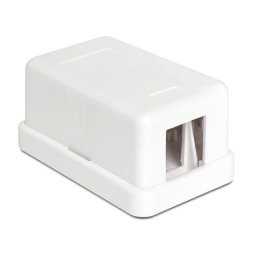 Accesoriu server Delock Keystone Chassis 1 Port white