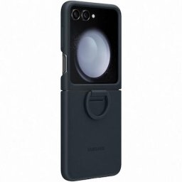 Husa Silicone Case with Ring pentru Galaxy Flip5, Indigo