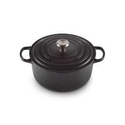 Tigai si seturi Le Creuset Signature Roaster round 30 cm black
