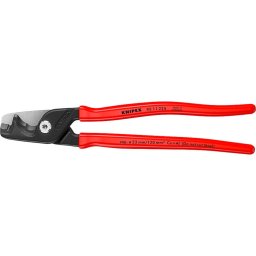 KNIPEX StepCut XL cable cutters 95 11 225, cutting pliers (red, length 225mm)