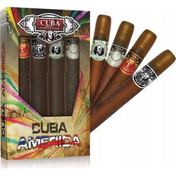 Set Cuba America bărbați, 4 ape de toaletă x 35 ml Black + Green + Brown + Grey