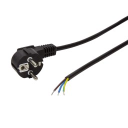 CABLU alimentare LOGILINK 1.8m, intrare Schuko, iesire fire fara conector 3 x 0.75mm2, 10A / 2500W, 1.5m, black, "CP135" (timbru verde 0.18 lei)