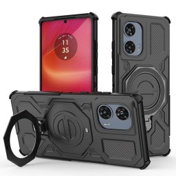 Husa Husa pentru Motorola Edge 50 Fusion - Techsuit Carbon Shield PRO - Black