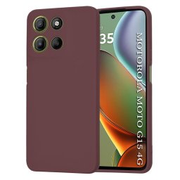 Husa Husa pentru Motorola Moto G15 / G15 Power - Techsuit SoftFlex - Plum Red