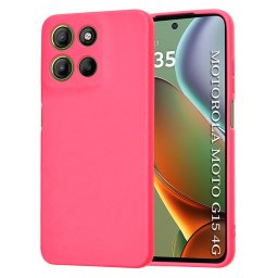 Husa Techsuit SoftFlex Hot - Husă telefon - compatibil cu Motorola Moto G15 / G15 Power - culoare Roz
