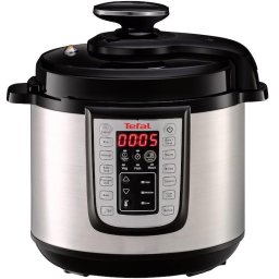 Oala sub presiune electrica Tefal CY505EE0 One Pot, 1200 W, 5.8 L, 25 de programe, pastrare la cald, Negru