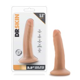 Dr. Skin - dildo realist cu ventuză - silicon bej 14cm
