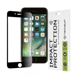 Folie de protectie Ecran Techsuit pentru Apple iPhone 8 Plus / 7 Plus, Sticla Securizata, Full Glue, 111D, Neagra