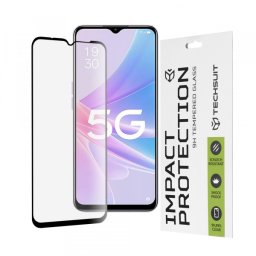 Folie de protectie Ecran Techsuit pentru Oppo A58 5G / A78 5G, Sticla Securizata, Full Glue, 111D, Neagra